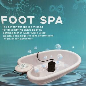 NIB - White Foot Spa with Ion Generator - Ionic Foot Detox